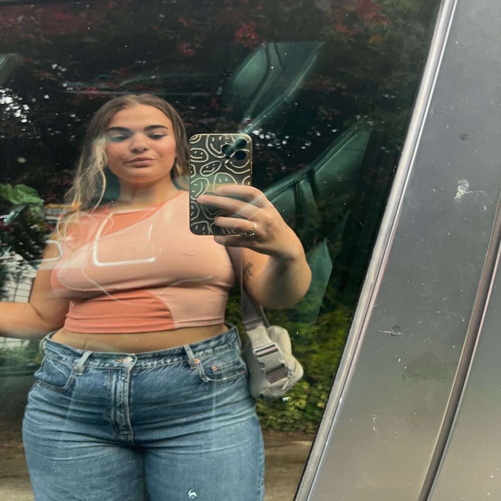 Pink crop top